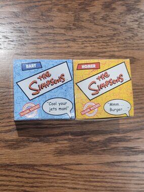 New in Box The Simpsons Burger King Collectors Watches 2002 Lot of 2 Bart Homer